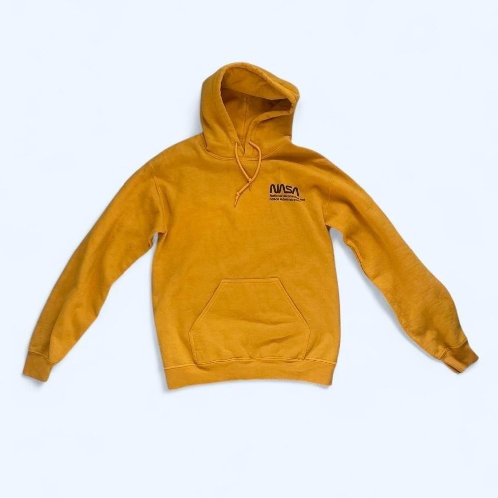 NASA yellow plane print sweatshirt size‎ S by Bowery Supply Co